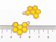 Charm fagure auriu 21x17mm