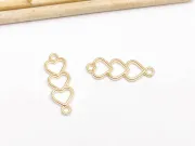 Link inimi 24x8mm auriu