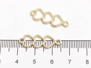 Link inimi 24x8mm auriu