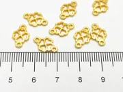 Link trifoi auriu 12x7mm