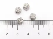 Margele otel inoxidabil 304 floare 6x6x5.5mm (1buc)