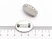 Baza pentru brosa otel inoxidabil 304 platou 24x18mm