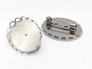 Baza pentru brosa otel inoxidabil 304 platou 24x18mm