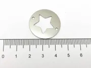 Link otel inoxidabil 304 cerc cu stea 25x1mm