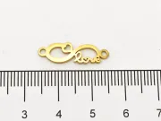 Link otel inoxidabil auriu infinit 20x7mm