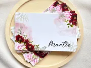 Cartonas martisor flori bordo 8.6x5.3cm (50buc)