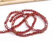 Margele cristal biconic 2x3mm bordo AB (sirag)