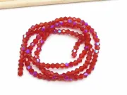 Margele cristal biconic 2x3mm bordo heliotrop (sirag)