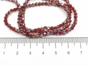 Margele cristal biconic 2x3mm burgundy AB (sirag)