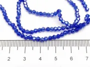Margele cristal biconic 2x3mm blue AB (sirag)
