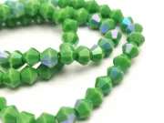 Margele cristal biconic 4mm verde opac heliotrop (sirag)