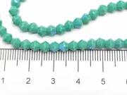 Margele cristal biconic 4mm turcoaz opac heliotrop (sirag)