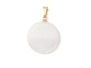 Pandantiv sidef rotund plat 19mm