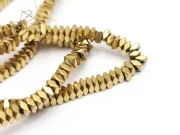 Sirag hematit rondele patrate 2x2x1mm auriu