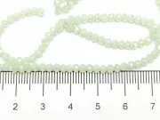 Margele cristal rondel 3x2mm verde opal AB (sirag)