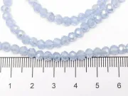 Margele cristal rondel fatetat 4x3mm sapphire opal AB (sirag)