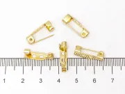 Baza brosa otel inoxidabil 304 placat cu aur 18K marime 16.5x4mm (1buc)