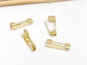 Baza brosa otel inoxidabil 304 placat cu aur 18K marime 16.5x4mm (1buc)