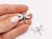 Charm otel inoxidabil 201 libelula 25x20x2mm