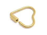 Inchizatoare otel inoxidabil 304 auriu placat IP inima 24.5x22x4mm