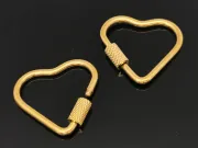 Inchizatoare otel inoxidabil 304 auriu placat IP inima 24.5x22x4mm