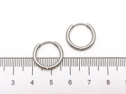 Tortite cercei otel inoxidabil 202 rotunde 16x15mm (2buc)