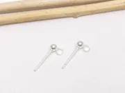 Tortite cercei otel inoxidabil 304 cu biluta argintiu deschis 13.5x6x3mm (2buc)