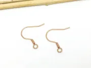 Tortite cercei otel inoxidabil 304 rose gold 18mm (2buc)