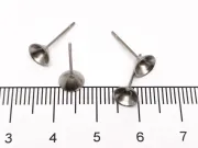 Tortite cercei otel inoxidabil 304 pentru rhinestone de 5mm (2buc)