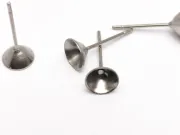 Tortite cercei otel inoxidabil 304 pentru rhinestone de 5mm (2buc)