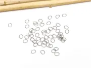 Zale ovale otel inoxidabil 304 - 3x2.5mm, grosime 0.4mm (50buc)