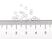 Zale ovale otel inoxidabil 304 - 3x2.5mm, grosime 0.4mm (50buc)