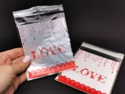 Pungi celofan autoadezive 13x10cm love (10buc)