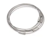 Baza bratara din sarma siliconata 7.2cm argintiu