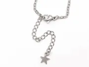 Baza bratara otel inoxidabil 304 cu prelungitor interior cabochon 16mm, lungime 14.5cm