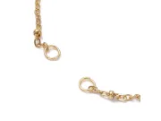 Baza bratara otel inoxidabil 304 auriu pentru link cu prelungitor, lungime 17.5cm