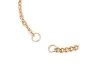 Baza bratara otel inoxidabil 304 auriu pentru link cu prelungitor, lungime 17cm