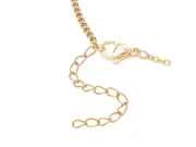 Baza bratara otel inoxidabil 304 auriu pentru link cu prelungitor, lungime 17cm