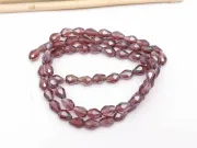 Margele cristal picatura 6x4mm ametist lustered (sirag)