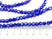 Margele cristal rotund fatetat 6mm blue AB (sirag)
