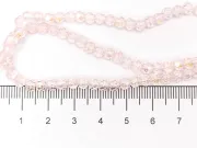 Margele cristal rotund fatetat 4mm roz heliotrop (sirag)