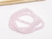 Margele cristal rotund fatetat 4mm roz opal AB (sirag)