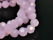Margele cristal rotund fatetat 4mm roz opal AB (sirag)
