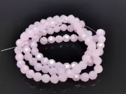 Margele cristal rotund fatetat 4mm roz opal AB (sirag)
