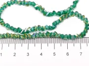 Margele cristal triunghi 3.5x4x3.5mm smarald AB (sirag)