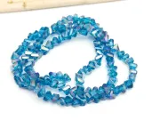 Margele cristal triunghi 3.5x4x3.5mm marin AB (sirag)