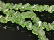 Margele cristal triunghi 3.5x4x3.5mm verde deschis AB (sirag)