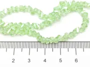 Margele cristal triunghi 3.5x4x3.5mm verde deschis AB (sirag)