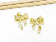 Charm funda din cubic zirconia 22x16.5mm auriu