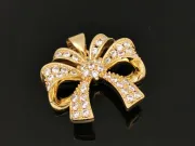 Charm funda din cubic zirconia 20x18mm auriu